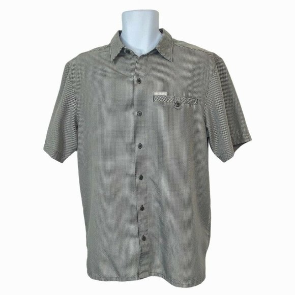 Columbia Other - Columbia Declination Trail II Medium Short Sleeve Shirt Omni-Shade Gray Plaid
